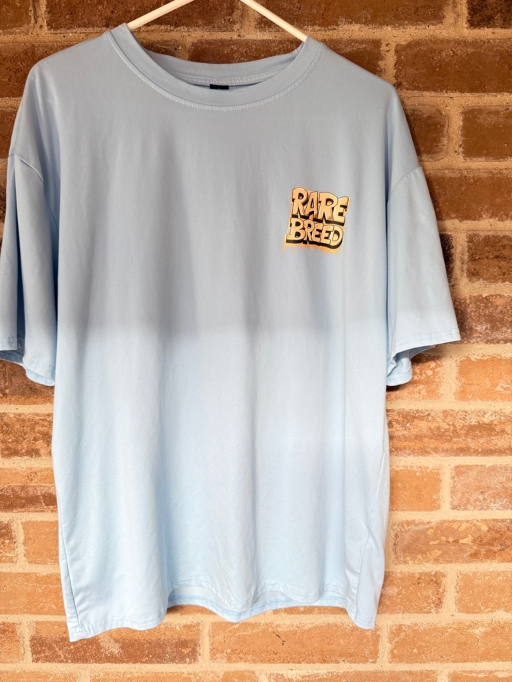 Rare Breed Men's Pale Blue Graphic Short Sleeve Tee